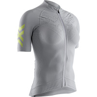 Camiseta X-Bionic Twyce 4.0 Women Cycling Zip SL gris