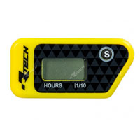 Racetech Wireless Erasable Hour Meter Yellow