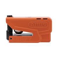 Candado de disco Abus 8077 2.0 Granit Detecto naranja