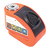 Kovix Kd6 Alarm Disc Lock Orange Fluo