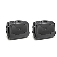 Kappa Garda 46 Lite Side Case Pair Black