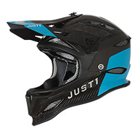 Just-1 JDH Mips デュアル ヘルメット ブラック ライト ブルー