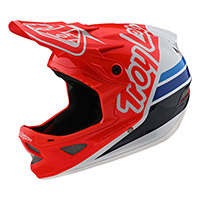 Troy Lee Designs D3 Fiberlite Silhouette Helmet Red