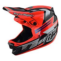 Troy Lee Designs D4 カーボン セイバー ヘルメット レッド