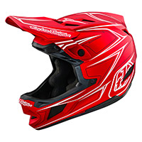 Casco Troy Lee Designs D4 Composite Pinned rouge
