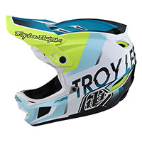 Troy Lee Designs D4 Composite Qualifier White Green