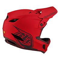 Casco Troy Lee Designs D4 Composite Stealth Rosso - img 2