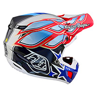 Troy Lee Designs Se5 Carbon Wings Helmet Blue Red - 2