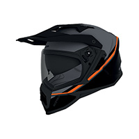 Acerbis Assault Helmet Black Orange Fluo Matt