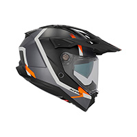 Casque Acerbis Attack noir orange fluo mat - 2