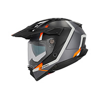 Acerbis Attack Helmet Black Orange Fluo Matt - 3