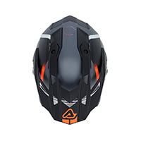 Casque Acerbis Attack noir orange fluo mat - 4