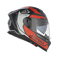 Acerbis X-way Graphic Helmet Orange Grey