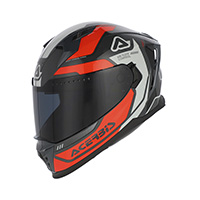 Casque Acerbis X-way Graphic Orange Gris