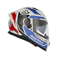 Acerbis X-way Graphic Helmet White Blue