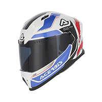 Casque Acerbis X-way Graphic Blanc Bleu