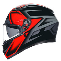 AGV K3 E2206 コンパウンド ヘルメット ブラック レッド