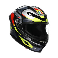 AGV K6 S E2206 Erazer Helm rot gelb fluo