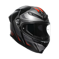 Casque AGV K6 S E2206 Karve gris rouge mat