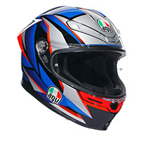 Agv K6 S E2206 Slashcut Helmet Black Blue Red
