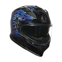 Agv K7 E2206 Genisys Helmet Black Blue Grey