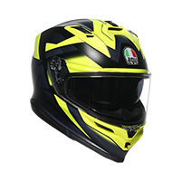 AGV K7 E2206 Kyber Helm schwarz gelb fluo