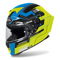 Airoh Gp 550 S Challenge Helmet Blue Yellow Matt