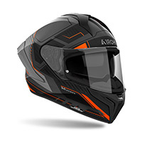 Casque Airoh Matryx Rocket orange mat - 2