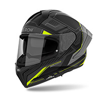 Casco Airoh Matryx Rocket amarillo opaco