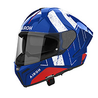 Airoh Matryx スコープ ヘルメット ブルー レッド グロス