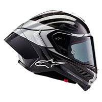 Alpinestars Supertech R10 Element Helmet Silver Gloss - 2