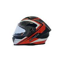 Casco Apex Fi100 Valencia Rosso Bianco