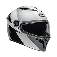 Casco Bell Lithium ECE6 Shear plata blanco