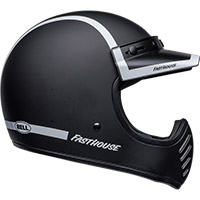 Casco Bell Moto-3 Fasthouse Old Road Ece6 Nero Bianco - img 2