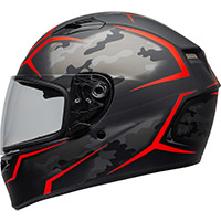 Casco Bell Qualifier Stealth Nero Opaco Rosso - img 2