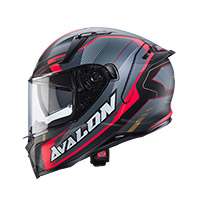 Caberg Avalon X Optic Helmet Grey Red