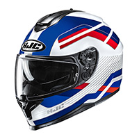 Casco Hjc C70n Belis Blu Rosso