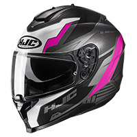 Hjc C70 Silon Helmet Black Pink Lady