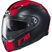Hjc F70 Mago Helmet Black Red