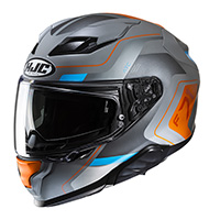 Hjc F71 アーカン ヘルメット ブルー オレンジ