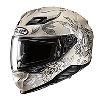 Hjc F71 Eliz Helmet Beige Matt Lady