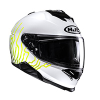 HJC i71 Celos ヘルメット ホワイト イエロー