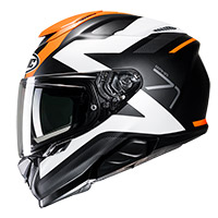 Hjc Rpha 71 Pinna Helmet Orange Black