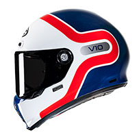 Hjc V10 Grape Helmet Blue Red - 2