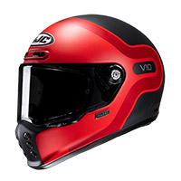 Hjc V10 Grape Helmet Red