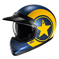 Hjc V60 Nyx Helmet Blue Yellow