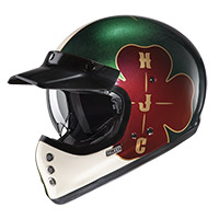HJCV60オフェラヘルメットグリーンブラック