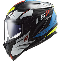 Casco Ls2 Ff327 Challenger Carbon Sporty Bianco - img 2