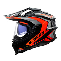 Ls2 Mx701 Explorer Carbon Frontier 2 Helmet Orange