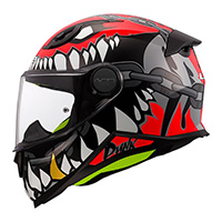 Casco LS2 OF812 Kid Punk rosso